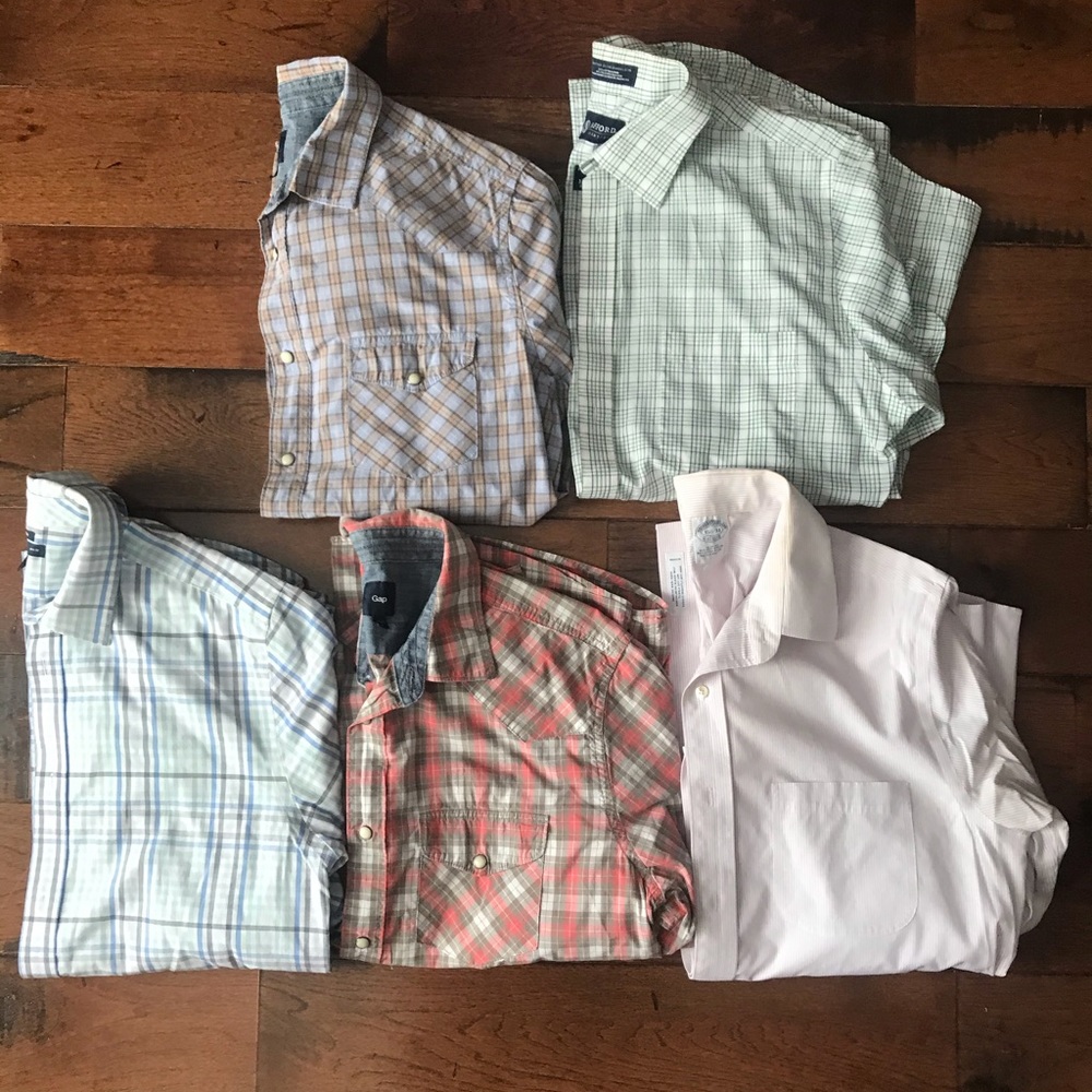 Gap- Brooks Brothers- Stanford Dress Shirt Bundle